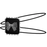 Black Striped Bow Eyepatch Cutesy Kawaii