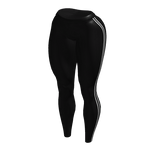 Black Striped Skinny Leggings