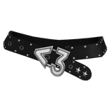 Black Studded Belt w/ Ascii Heart - 3.0