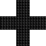 black studded cross clipヾ(๑╹◡╹)ﾉ🔪 ✚