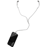 Black Studded Phone Wired Earphones