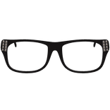 black studded scene emo glasses