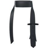 black stylish lace scarf