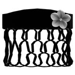  ♡ black summer hibiscus flower hawaiian tropical