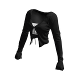 Black Sweater w/ Crop Top 🫐