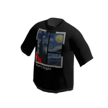 Black T-Shirt Starry Night