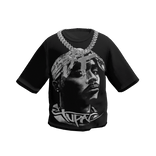 Black T-Shirt Tupac w / Toy Chain