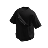 Black T-Shirt w/ Black Crossbody Bag