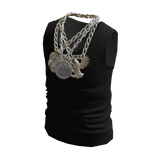 Black T-shirt w Millionaire Chains 