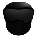 Black Tactical Mask with Ski Goggles (Black)