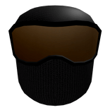 Black Tactical Mask with Ski Goggles (Orange)