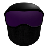 Black Tactical Mask with Ski Goggles (Purple)
