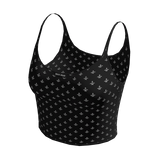 Y2K ☆ Rhinestone Black Tank Top