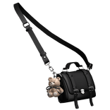 Black Teddy Charm Satchel Bag[Dress-Friendly]