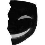 Black Theatrical Face Mask [Right Half]