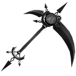 Black Timeless Clock Scythe