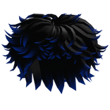 Black to Blue Long Messy Hair