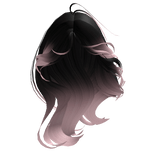 Black To Pink Luscious Silk Hair