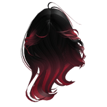 Black To Red Luscious Silk Hair