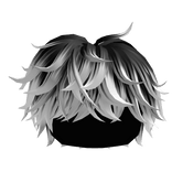 Black to White Fluffy Messy Cool Boy Hair