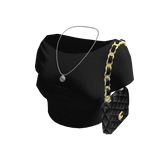Black Top With Chan Bag