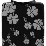 Black Tropical Floral Button Shirt ( Torso )