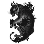 Black Tropical Tiger McBling Harajuku Animal