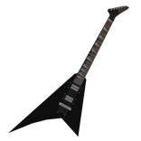 Black V Shaped Electric Guitar