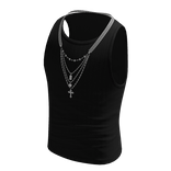 Black Vest and Chains