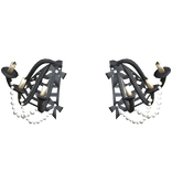 Black Victorian Pearl Chandelier Rococo Hip Cages