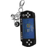 Black Video Game Keychain