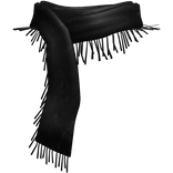 Black Vintage Archive Distressed Scarf