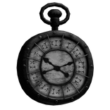Black Vintage Old Pocket Watch
