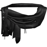 Black Vintage Ratty Neck Scarf