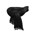 Black Vintage Winter Scarf 