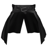 Black Waist Coat w/ 2 Belts [1.0 Girl Torso]