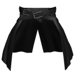 Black Waist Coat w/ 2 Belts [1.0 Girl Torso]