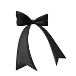Black Waist Ribbon
