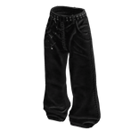 Black Washed Baggy Pants
