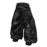Black Washed Gothic Baggy Jeans w / Boots