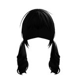 Black Wavy Long Curly Dollette Pigtails 