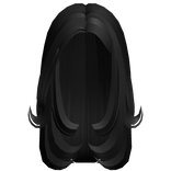 black wavy long hair