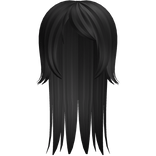 Black Werewolf Cute Long Straight Hair
