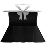 Black white cute bow dress