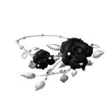 [🌹] Black White Enchanted Rose Necklace 1.0