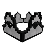 black white heart add on