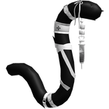 Black White Medic Nurse Cat Tail