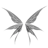 Black White Mystic Lace Wings