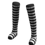 Black White | Leg Warmers Thigh High Socks