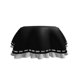 Black White Short Ruffle Skirt (Stripe)